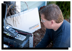 Generac standby generator installed outside a residential property after professional installation.